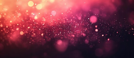 Fototapete - Colorful bokeh background with pink and purple hues, softly blended with golden glimmers, creating a festive atmosphere for celebrations.