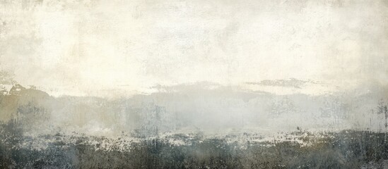 Leinwandbilder - White grunge background with soft beige tones and a subtle vignette effect blending into a cloudy atmosphere ideal for artistic design projects