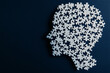 © Varitnan - Jigsaw puzzle assembled into the shape of a human head.