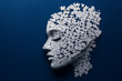 © Varitnan - Jigsaw puzzle assembled into the shape of a human head.