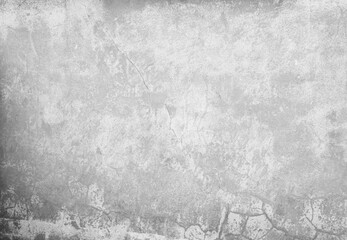 Wall Mural - Wall texture abstract grungy pattern grey surface structure retro building plaster floor crack dirty broken rough background black white paint backdrop exturior material cement urban blank.