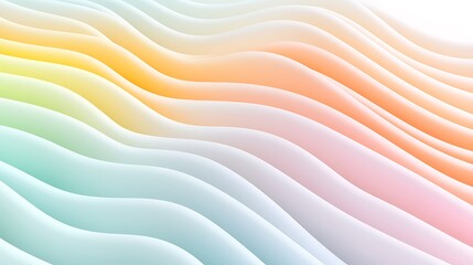 Wall Mural - soft colorful waves with fluid motion in pastel shades for creative background design and art projec