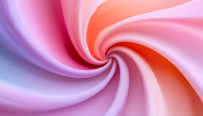 Wall Mural - Abstract pastel swirls creating a whimsical and dreamlike visual with soft blurred edges