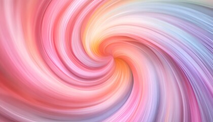 Wall Mural - Abstract pastel swirls creating a whimsical and dreamlike visual with soft blurred edges