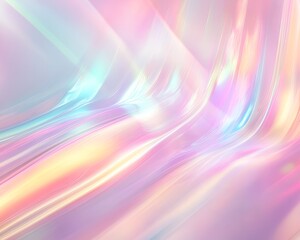 Wall Mural - Bright pastel gradients blending seamlessly with soft glowing light effects and subtle textures