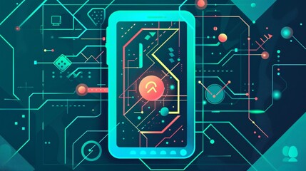 Dynamic Maps and Navigation Refresh Arrow Vector Illustration for Web Design and App Development