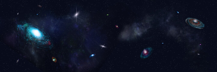 Wall Mural - space galaxies of universe