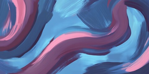 Abstract swirling blue pink paint texture. Background design, website banner