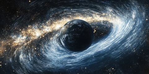 Wall Mural - Galaxy with Black Hole