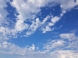 Wall Mural - day sky landscape. beautiful bright sky and clouds