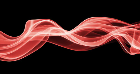 Wall Mural - dynamic red smoke texture on a dark background for abstract design
