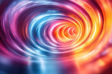 Leinwandbilder - A vibrant swirl of colors creating a dynamic abstract design. Perfect for backgrounds, overlays, or digital art projects that seek to inspire.