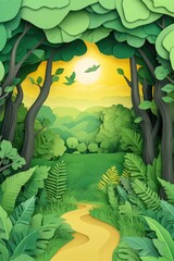 Wall Mural - Forest Path