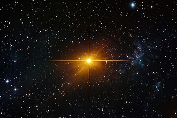 Wall Mural - bright star night sky