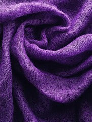 Poster - Purple Fabric Close-Up