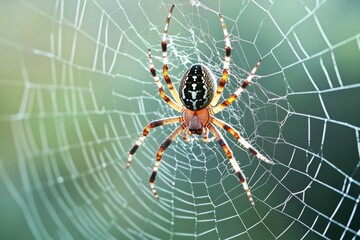 Canvas Print - Spider on Spider Web