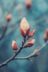 flower budding on tree