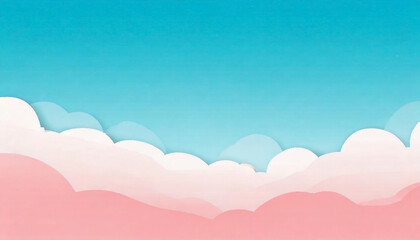 Wall Mural - cloudy and sky at winter in the illustration background