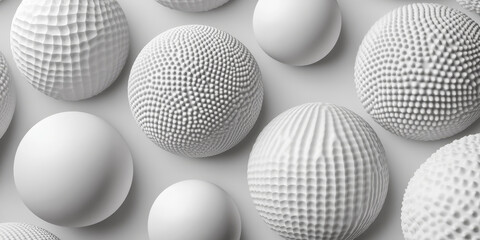 Canvas Print - light gray spherical carbon textures with subtle, intricate patterns. a clean and modern aesthetic f