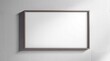 © Silva - Blank rectangular frame on white wall for interior design blogs and wall art branding