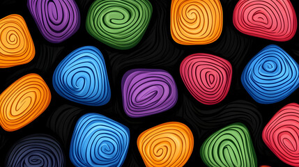 Colorful swirl pattern background design, ideal for website or app interface