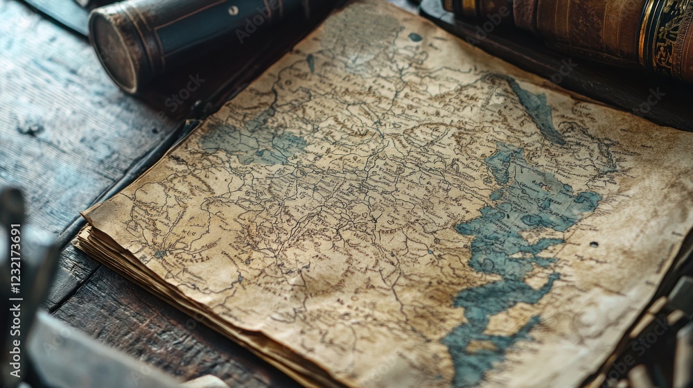 Ancient Map of a Mysterious Land: Unveiling Secrets of Forgotten ...