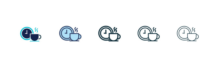 Wall Mural - break icons vectors for apps and web.