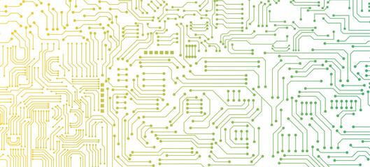 Technical vector seamless pattern with circuit board.