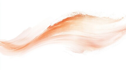 Wall Mural - abstract soft orange brush stroke on white background for design