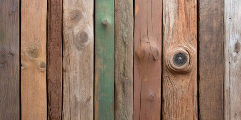 Wall Mural - Collection of Weathered Wooden Planks