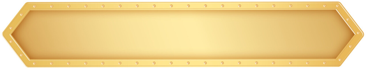 Wall Mural - Gold Nameplate Label Banner