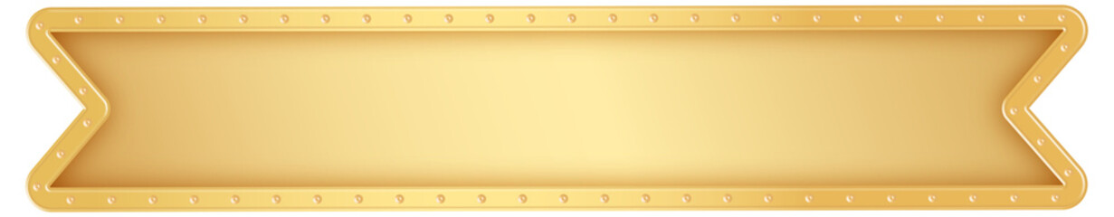 Wall Mural - Gold Nameplate Label Banner