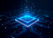 © viktorbuzmen - Concept high-resolution image of an AI chip, selective focus