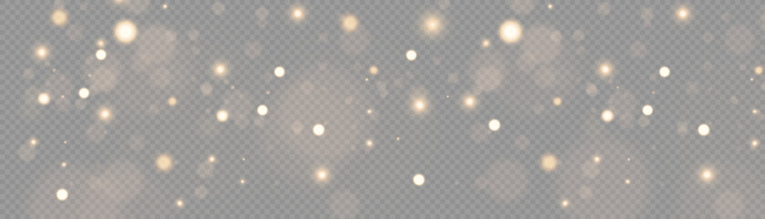 Wall Mural - gold dust. light yellow. bokeh light effect background png. christmas glowing dust background. yello