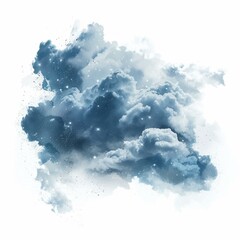 Wall Mural - beautiful night sky with cumulus clouds and bright stars creating a dreamlike atmosphere, perfect fo