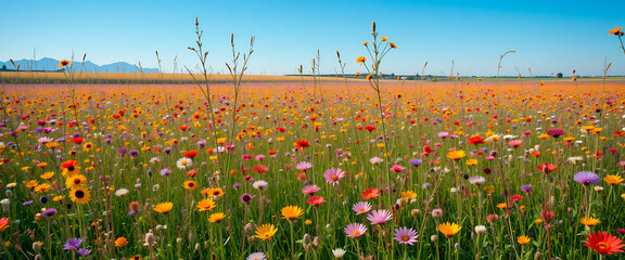 Wall Mural - field of poppies