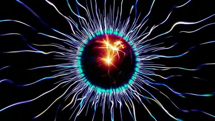 Leinwandbilder - Visualize a dynamic high-tech landscape featuring vibrant holograms and mesmerizing light patterns in futuristic environments