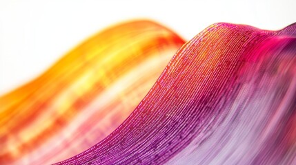 Wall Mural - stunning abstract wave of colors creates a mesmerizing visual experience. the blend of orange and pu