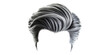 © pibi37.studio - Gray hair wig with elegant swirls isolated on transparent background
