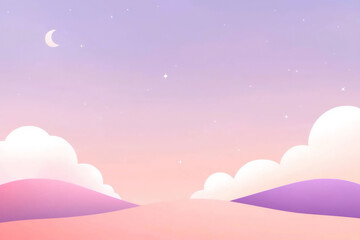 Sticker - Simple gradient background pink and purple co