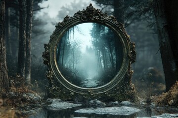 Mystical Forest Mirror