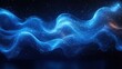 © Chanwit - Abstract blue waves flowing on a black background creating a dynamic visual representation of movement
