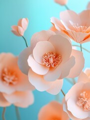 Wall Mural - Paper Flowers