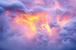© Vibu design  gallery - Abstract swirling clouds of pastel purple and orange hues create a dreamy, ethereal atmosphere.