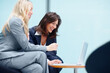 © peopleimages.com - Business, people and meeting with laptop in office of accounting, reading information and finance report. Women, planning and online feedback for company proposal, investment schedule and partnership