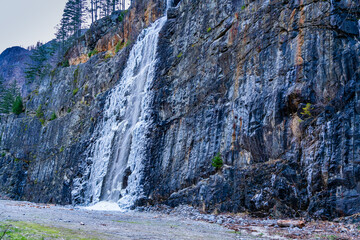 Canvas Print - Highway 20 Icy Waterfall