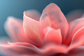 abstract macro close up of delicate pink fabric folds and textures