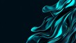 © lisa - Abstract Teal Liquid Swirls Design Background