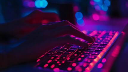 SEO optimization depicted with PHP syntax highlighting, writing functional code on a laptop.