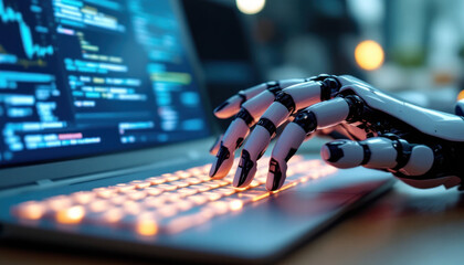 Robotic Hand Coding on Laptop: Future of Tech